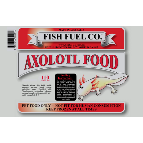 Fish Fuel Co. Frozen Axolotl Food